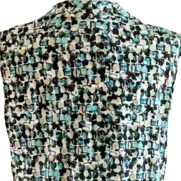 Jones of New York Geometric Print Sleeveless Top - Picture 5 of 6